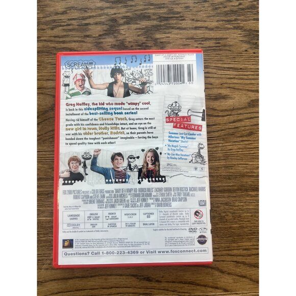 Diary Of A Wimpy Kid: Rodrick Rules 2011 DVD Comedy Zachary Gordon Pre-Owned - Picture 2 of 4